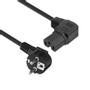 ACT Powercord mains connector CEE 7/7 male (angled) - C15 (angled right) IEC60320 black 2 m (AK5351)