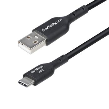STARTECH 15CM USB-A TO USB-C CABLE CHARGER CORD USB 2.0 DATA TRANSF CABL (USB2AC15CMBK)