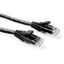 ACT Black 0.25 meter U/UTP CAT6 patch cable snagless with RJ45 connectors