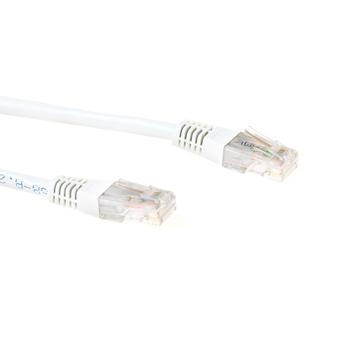 ACT White 0.5 meter LSZH U/UTP CAT6 patch cable with RJ45 connectors (IB8300)