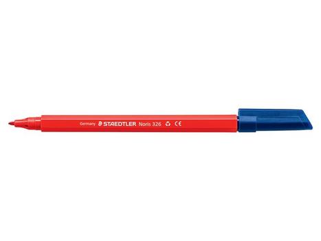 STAEDTLER Fiberpenn STAEDTLER Noris 326 1,0mm rød (326-2*10)