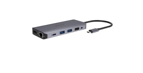 Acer 12-In-1 Type-C Adapter - dokkingstasjon - USB-C - 2 x HDMI, DP - 1GbE (HP.DSCAB.009)