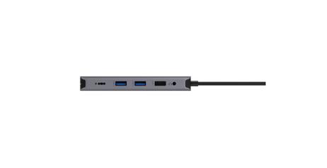 Acer 12-In-1 Type-C Adapter - dokkingstasjon - USB-C - 2 x HDMI, DP - 1GbE (HP.DSCAB.009)