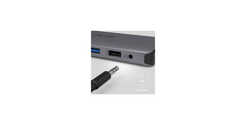 ACER 12-IN-1 TYPE-C DONGLE 2xUSB3.2 2xUSB2.0 2xHDMI 1xDisplayPort Type C PowerDelivery SD Card reader TF Card reader 1000M Ethernet (HP.DSCAB.009)