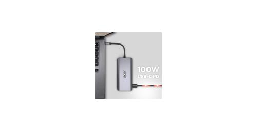 ACER 12-IN-1 TYPE-C DONGLE 2xUSB3.2 2xUSB2.0 2xHDMI 1xDisplayPort Type C PowerDelivery SD Card reader TF Card reader 1000M Ethernet (HP.DSCAB.009)
