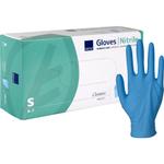 Undersøgelseshandske,  ABENA Classic Protect, S, blå, nitril, pudderfri