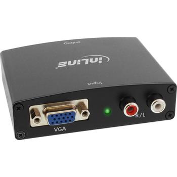 INLINE Converter VGA + Audio to HDMI Input VGA and RCA Audio Output HDMI (65004)