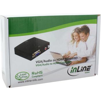 INLINE Converter VGA + Audio to HDMI Input VGA and RCA Audio Output HDMI (65004)