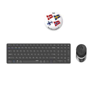 RAPOO Keyboard/ Mice Set 9750M Wireless Multi-Mode Dark Grey (12138)