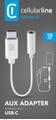 CELLULAR LINE Adapter from aux-in to type-c white