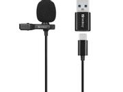 Sandberg Streamer USB Clip Microphone