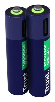 TRUST Batteri TRUST USB-C Oppladbare AAA (2) (25585)