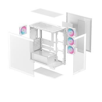 DEEPCOOL Cg580 4F Wh Midi Tower White (R-CG580-WHADA4-G-1)