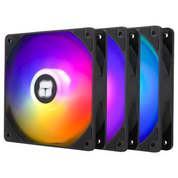 THERMALRIGHT TL-C12C-S ARGB 120mm Vifte 3-Pack (sort) 120mm x 120mm x 25mm, 25.6 dBA, 1550 RPM±10% (TL-C12C-S-3B)