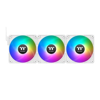 THERMALTAKE CT120 EX ARGB Sync PC Cooling Fan White 3 Pack (CL-F190-PL12SW-A)