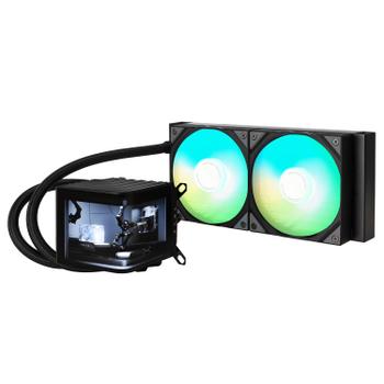 TRYX PANORAMA 240 AIO ARGB Kylare (svart) 240mm, LGA 1851/ 1700/ 1200/ 115X,  AM4/5, 27.86 dBA (L-P240A-AS2M-G0K)