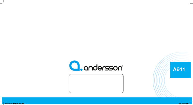 PRODINTERN Top card 340 ANDERSSON A641 (RY340x90+90A)
