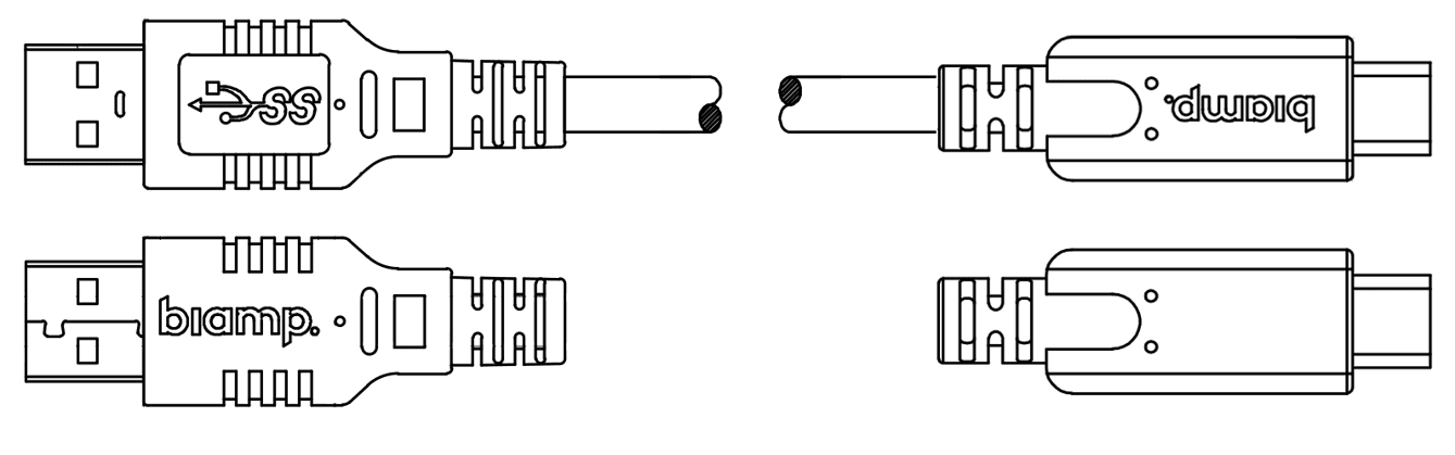 BIAMP USB 3.1 1m Type A to C (909.0201.900)