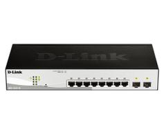 D-LINK Smart+ DGS-1210-10 - Switch - Styrt - 8 x 10/100/1000 + 2 x SFP - stasjonær, rackmonterbar