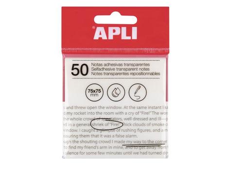 APLI Notatblokk APLI transparent 75x75 (19568)