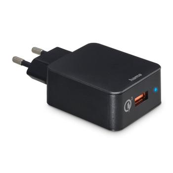 HAMA Fast Charger 1x USB-A Qualcomm 19.5W Black (00201641)