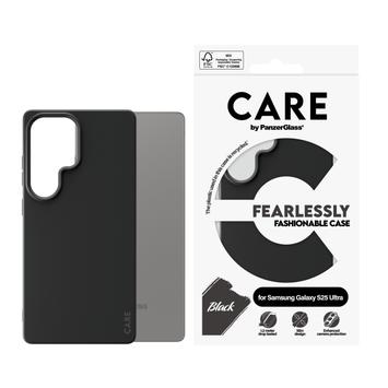 PanzerGlass CARE Galaxy S25 Ultra Fashion deksel (sort) Slank design, glatt grep, laget av resirkulert materiale (CRRFABCG38488)