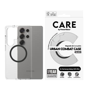 PanzerGlass CARE CASE URBAN CB TRANS W. BLACK QI SAMSUNG S 2025 ACCS (CRRFUBQG38488)
