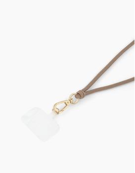iDEAL OF SWEDEN CORD PHONE STRAP BEIGE ACCS (IDCDSSI23-128)