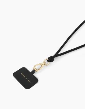 iDEAL OF SWEDEN CORD PHONE STRAP BLACK ACCS (IDCDSSI23-01)