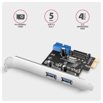 AXAGON *PCEU-232RS controller   PCIe, 2x2x po (PCEU-232RS)