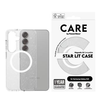 PanzerGlass Flagship Case Urban Combat Star Lit w. White QI Compatible Samsung Galaxy S25 (CRRFSWQG38388)