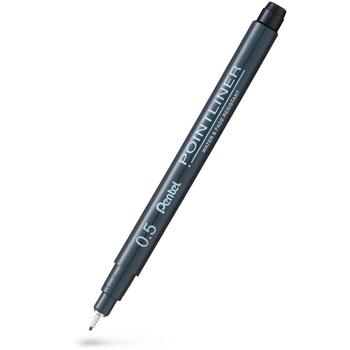 PENTEL S20P fineliner 0,5mm sort (2420501*12)