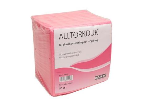 MAX Klut MAX Non-woven 38x38 rosa (50) (20026)