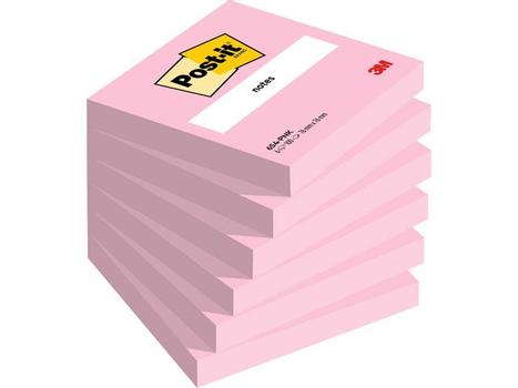 POST-IT Notatblokk POST-IT 76x76 rosa (7100296463*6)