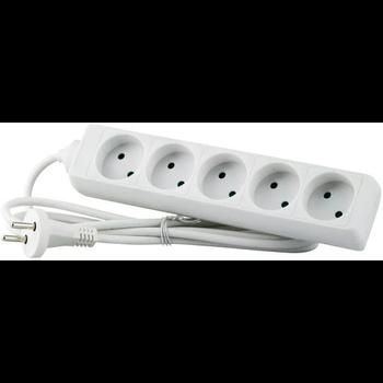 MICROCONNECT 5-way Danish Power Strip 5m (GRUELU6H050)