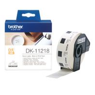 Brother DK-11218 - Svart på hvitt - Rull (2,4 cm) 1000 stk (1 rull(er) x 1000) merkelapper - for Brother QL-1050, QL-1060, QL-500, QL-550, QL-560, QL-570, QL-580, QL-650, QL-700, QL-720