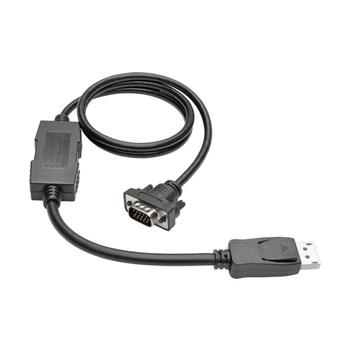 TRIPP LITE TRIPPLITE DisplayPort 1.2 to VGA Active Adapter Cable DP with Latches to HD15 M/M 3ft. 0.9m (P581-003-VGA-V2)