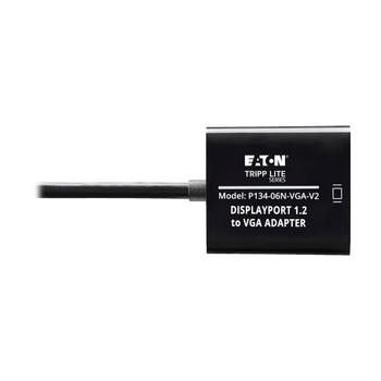 TRIPP LITE TRIPPLITE DisplayPort to VGA Active Adapter Video Converter DP ver 1.2 M/F 6inch 15.24cm (P134-06N-VGA-V2)
