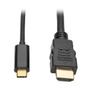 TRIPP LITE TRIPPLITE USB-C to HDMI Active Adapter Cable M/M 4K Black 3ft. 0.9m
