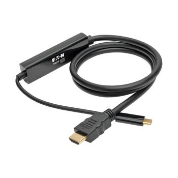 TRIPP LITE TRIPPLITE USB-C to HDMI Active Adapter Cable M/M 4K Black 3ft. 0.9m (U444-003-H)