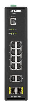 D-LINK 12 Port L2 Industrial Smart Managed Switch with 10 x 1GBaseT(X) (DIS-200G-12S)