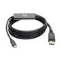TRIPP LITE Eaton Tripp Lite Series USB-C to DisplayPort Cable, 4K @ 60Hz, Thunderbolt 3, USB Type C, USB-C, USB Type-C, 6' 6ft. - Adapter cable - 24 pin USB-C (M) to DisplayPort (M) - USB 3.1 Gen 1 / Thunderbolt (U444-006-DP)