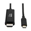 TRIPP LITE TRIPPLITE USB-C to HDMI Adapter Cable M/M 4K 60 4:4:4 Thunderbolt 3 Compatible Black 6ft. 1.8m