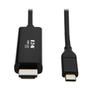 TRIPP LITE TRIPPLITE USB-C to HDMI Adapter Cable M/M 4K 60 4:4:4 Thunderbolt 3 Compatible Black 6ft. 1.8m