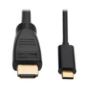 TRIPP LITE TRIPPLITE USB-C to HDMI Active Adapter Cable M/M 4K 60 4:4:4 HDCP 2.2 Mid-Cable Adapter Black 10ft. 3.1m