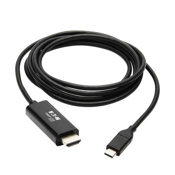TRIPP LITE n Tripp Lite Series USB C to HDMI Adapter Cable USB 3.1 Gen 1 4K M/M USB-C Black 6ft - Video / audio cable - 24 pin USB-C male reversible to HDMI male - 1.8 m - black - 4K support (U444-006-H4K6BE)