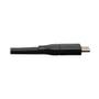 TRIPP LITE Eaton Tripp Lite Series USB C to DisplayPort Adapter Cable USB 3.1 Gen 1 Locking 4K USB Type-C to DP, USB C to DP, 3ft - DisplayPort cable - 24 pin USB-C (M) reversible to DisplayPort (M) locking - US (U444-003-DP-BE)