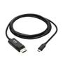 TRIPP LITE Eaton Tripp Lite Series USB C to DisplayPort Adapter Cable USB 3.1 Locking 4K USB-C 6ft - DisplayPort cable - 24 pin USB-C (M) reversible to DisplayPort (M) locking - USB 3.1 Gen 1 / Thunderbolt 3 / D (U444-006-DP-BE)