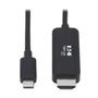 TRIPP LITE TRIPPLITE USB-C to HDMI Adapter Cable M/M 4K 4:4:4 Thunderbolt 3 Compatible Black 6ft. 1.8m