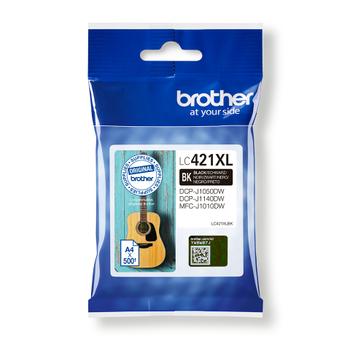 BROTHER LC421XLBK - High Yield - black - original - ink cartridge - for Brother DCP-J1140DW,  MFC-J1010DW,  MFC-J1012DW (LC421XLBK)